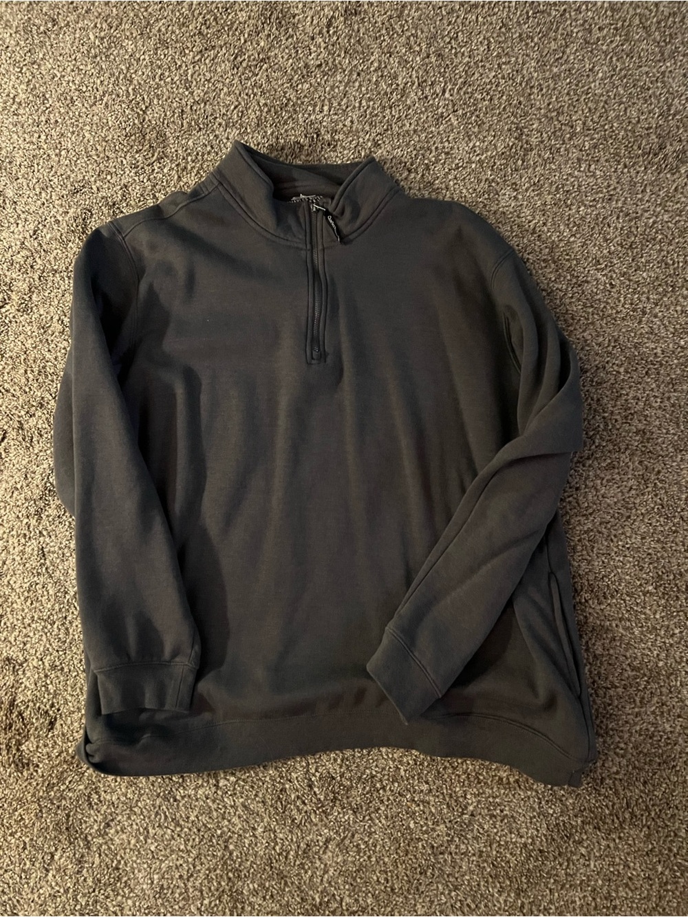 Charles River Apparel Men’s 3XL Black 1/4 Zip Pullover Sweatshirt